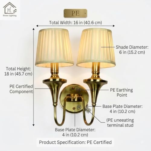 Image of Traditional White Shead Double Light