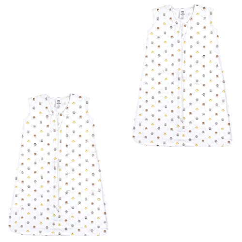 Image of Luvable Friends Unisex Baby Sleeveless Jersey Cotton Sleeping Bag, Sack, Blanket, Owls Jersey 2-Pack, 0-6 Months