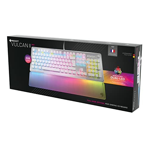 Vulcan II Max Tastiera da Gioco Ottica e Meccanica per PC, Tasti Retroilluminati RGB Personalizzabili Poggiapolsi, Interruttori Titan II, Piastra in Alluminio, Bianco - Tastiera gaming - Immagine 12