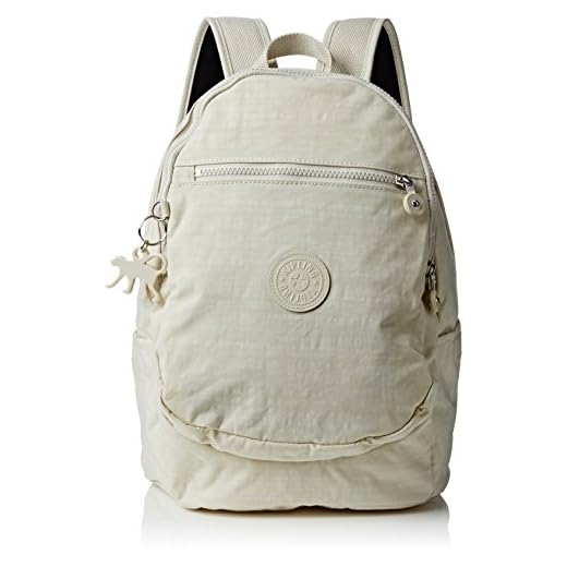 KiplingCLAS CHALLENGER BASIC PLUS - Borsa a Zainetto Donna , Beige (Beige (Dazzling Cream 32V)), 26x36x21 cm (B x H x T)