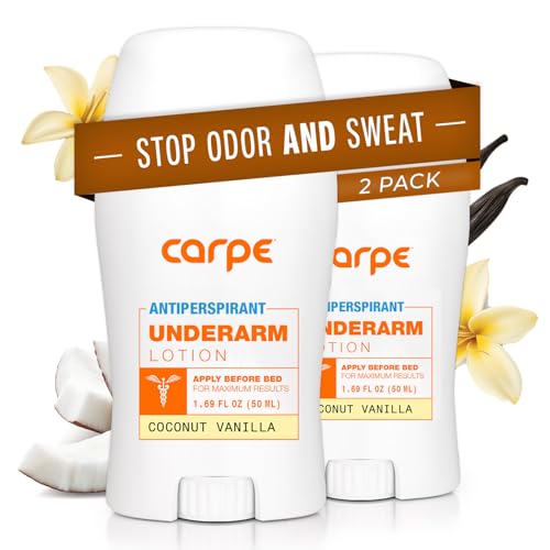 Carpe Underarm Antiperspirant and Deodorant, Clinical strength with Coconut Vanilla scent, Combat excessive sweating, Stay fresh and dry, Great for hyperhidrosis (Pack of 2) - 7