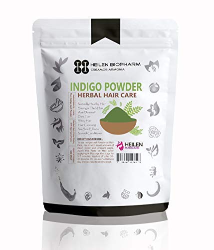 Heilen Biopharm Indigo (indigofera tinctoria) Leaves Powder For Gray Hairs Covering & Hair Nourishment - 200 g Pack of 1-image-16
