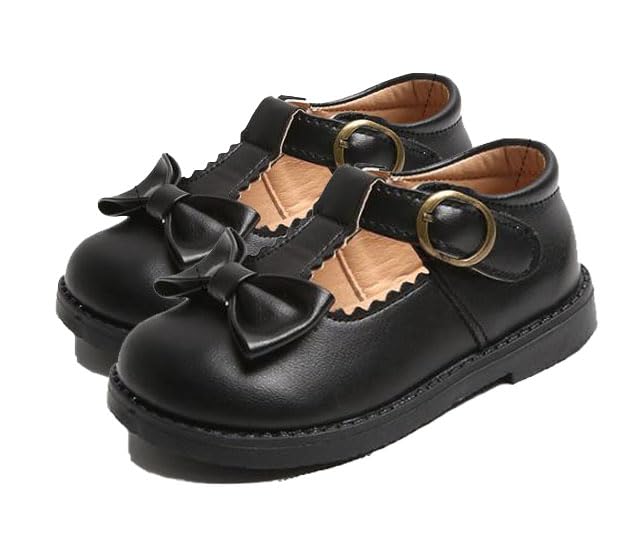Girl Toddler Little Girl Mary Jane Dress Shoes， Ballet Flats for Girl Party Performance Shoes2