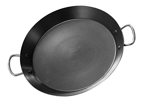 Garcima Paellera Antiadherente de Acero Inoxidable, 46 cm, Plateado, 4