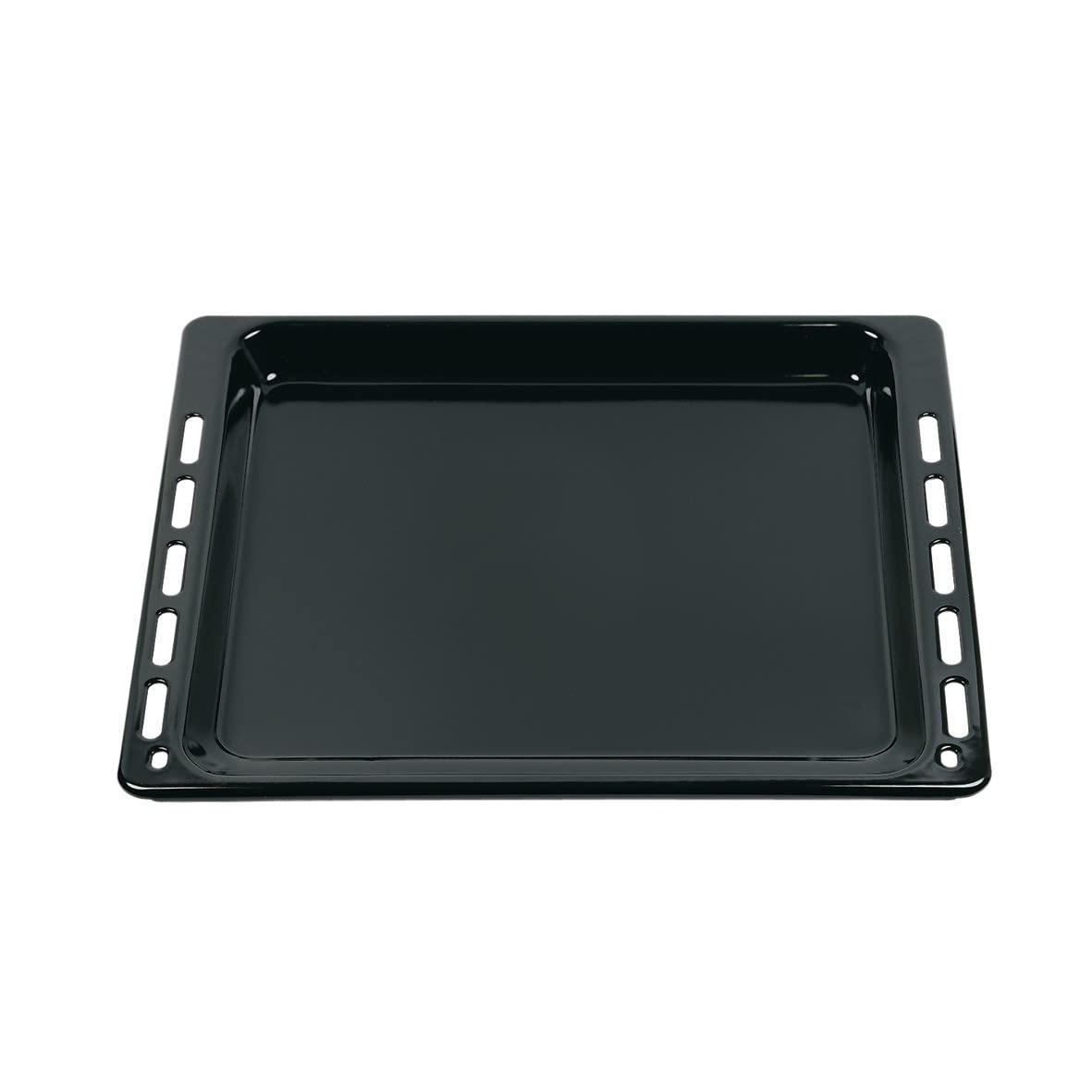 Backblech für Backofen kompatibel mit Whirlpool 481010683239 emaillierte Fettpfanne mit hohem Rand kompatibel mit C00383277