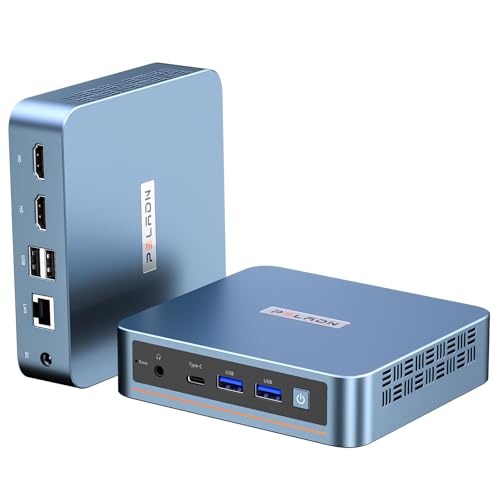 Image of PELADN Mini PC, N100(up to 3.4GHz),16GB DDR4 /512GB SSD,Type-C /Dual HD,Mini Desktop Computer,4K /60Hz Triple-Display USB3.0 /BT4.2 /WiFi Mini Computers for Home Business