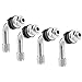 KooingTech 90 Degree Motorcycle Valve Stem, 4pcs Aluminum Alloy Tire Valve Stem for Car, Motorbike, Universal Fit