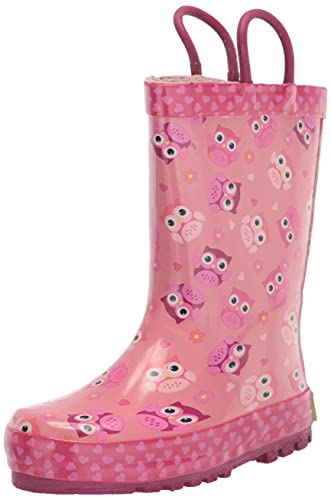 Image of Western Chief Kids Ladybug Rain Boot(Toddler /Little Kid /Big Kid) | Built for outdoor play, pull-on loops for self-dressing, comfort EVA insole, rubber traction outsole, toddler to big kid size