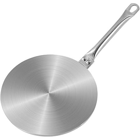 Plaque Diffusion Chaleur Garosa Pour Induction - Acier Inoxydable 20cm - Adaptateur Pour Casseroles Non Inductibles
