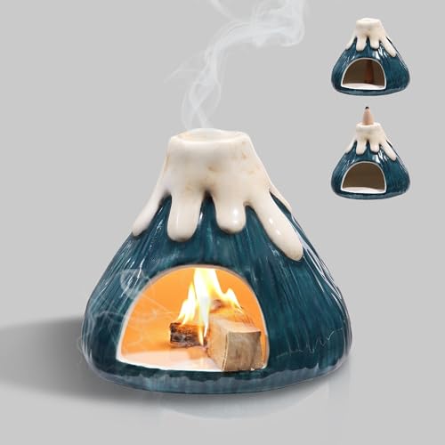 Potiera Small Volcano Incense Holder, Handmade Ceramic Palo Santo Holder
