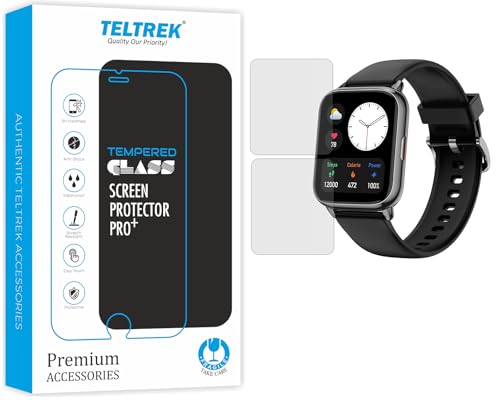 Image of Screen Protector Compatible With Amazfit Pop 2 Smartwatch, Full Hydrogel TPU Screen Guard not a Tempered Glass (Pack of 2)