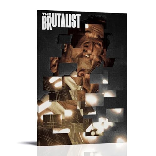 Póster decorativo de la serie de televisión y películas de The Brutalist Classic And Wonderful de 30 x 45 cm, estilo marco