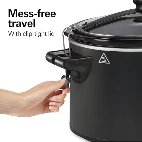 Image of Hamilton Beach Portable Ready, Set, Dinner 6 Quart Programmable Slow Cooker