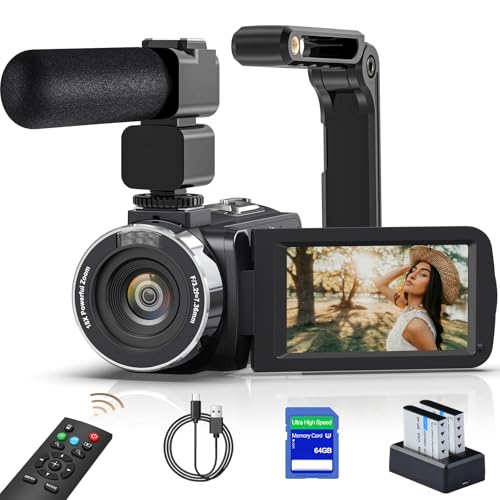 Tixeuo Video Camera Camcorder YouTube Vlogging Cameras