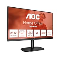 AOC 22B2H Monitor Italia LED da 21.5' VA Panel, FHD, 1920x1080, 75Kz, VGA, HDMI, Nero, 22 inch FHD...
