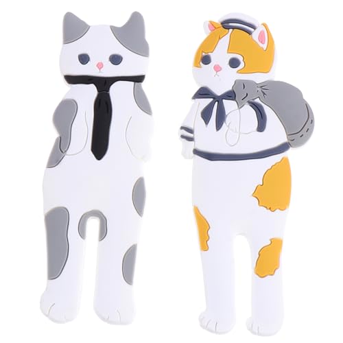 PRETYZOOM 2 Piezas Gancho Magnético para Refrigerador Decorativo con Diseño de Animales de Dibujos Animados Ganchos Colgantes Adorables para Cocina y Oficina Superficie y Flexible Uso