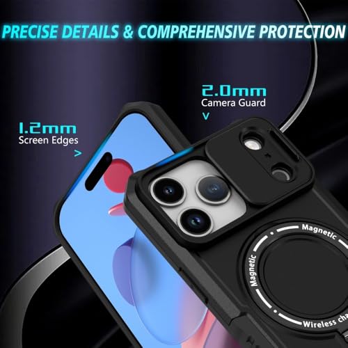 Coque iPhone Air violette à support rotatif 360 silicone antichoc - 3