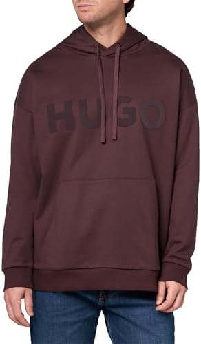 HUGO, Tonal Logo Hooded Sweatshirt, jadette green, L