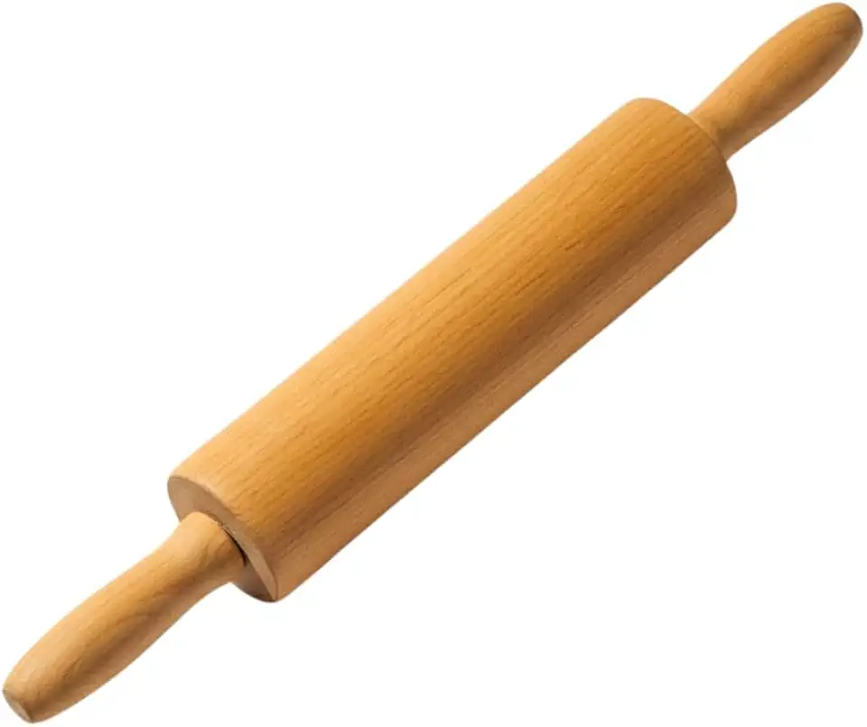 Rolo De Massa Madeira 43 Cm - Tradicional Para Uso Doméstico E Profissional