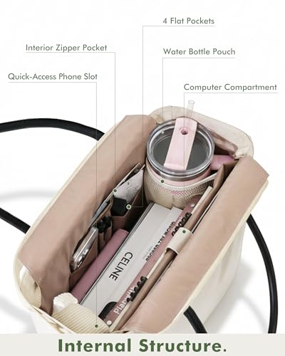 Bolso tote de PVC para mujer con asa superior y cierre miniatura 5