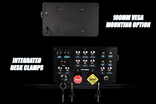 Image of Classic 2 Button Box for ATS /ETS2 (American Truck Simulator /Euro Truck Simulator) (Premium Black Brushed Aluminum Finish with CB Communications)