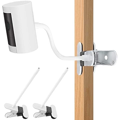 2Pack Flexible Clamp Mount Compatible with Stick Up Cam/Indoor Cam/Battery Cam,Flexible Long Gooseneck Arm Mounting Bracket No Tools or Wall Damage Required Cover