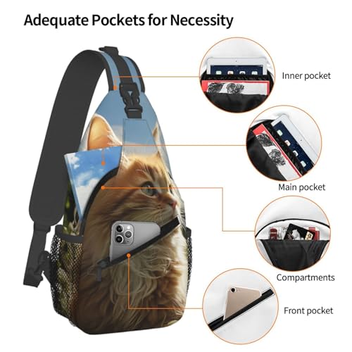 Bolso bandolera pequeño para hombres y mujeres color negro miniatura 4
