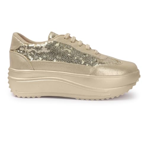 Image of Vendoz Women Party & Casual Glitter Wedding Bridal Sneakers