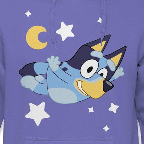 Seven Times Six Bluey Hoodie Mens Moon And Stars Long Sleeve Graphic Print Pullover3