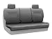 Coverking Custom Fit Front Split Bench Seat Cover for Select Chevrolet K2500 Models - Premium Leatherette (Medium Gray)