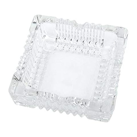 Kepfire Quadrat Transparent Kristall Glas Aschenbecher Europäisch Wohnzimmer Büro Barren Draussen Restaurant Deko Zigarre Aschenbecher Herren Gabe Cover