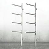 XDRGOOIUY Wandmontierter Stoßstangenständer, Hält 4 Stoßstangen, Robustes Stoßstangen-Aufbewahrungsregal Aus Stahl Für Den Karosserie- Und Autoteileladen