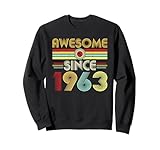 Photo Gallery awesome since 1963 classic year birth of birthday vintage felpa Photo Gallery awesome since 1963 classic year birth of birthday vintage felpa