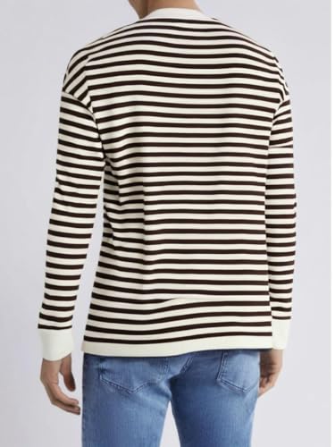 Image of VIMAL JONNEY Men Striped T-Shirt || T-Shirt for Men || Full Sleeve T Shirt || T-Shirt-VIMAL640620