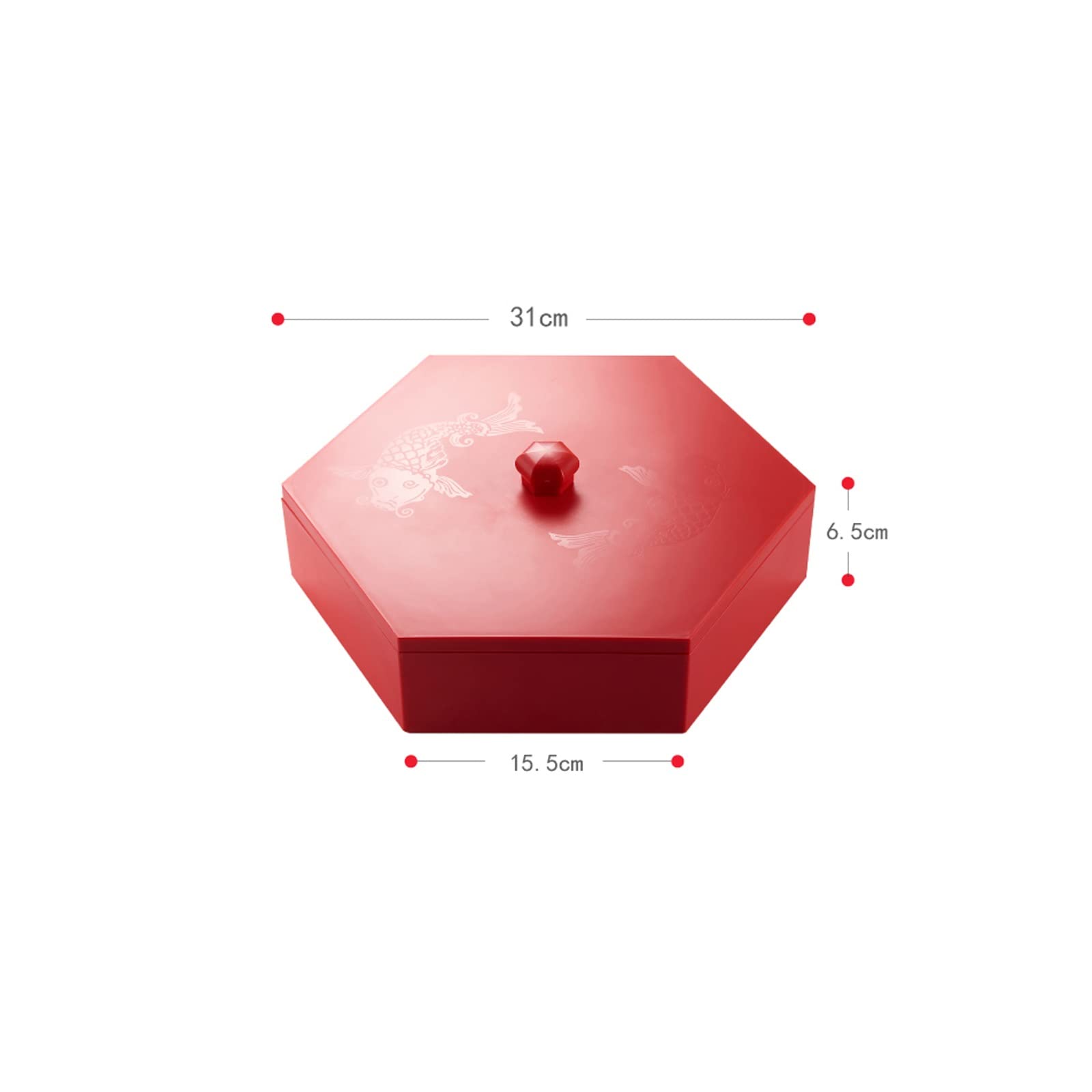 Tazón de frutas Caja de frutas secas Rejilla dividida con tapa Caja de tuercas Sala de estar moderna Caja de dulces Merienda de semillas de melón Bandeja de frutas secas creativa Cesta de frutas