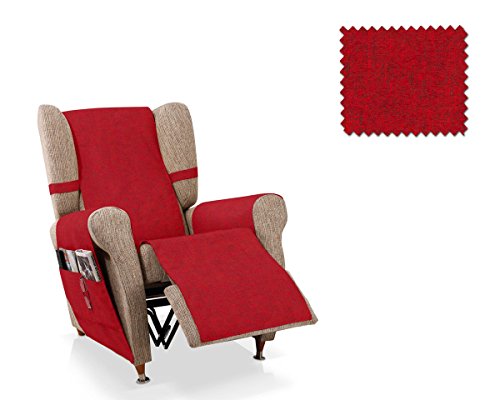 JM Textil Sesselschoner Relax Pharma Größe 1 Sitzer (55 cm), Farbe Rot