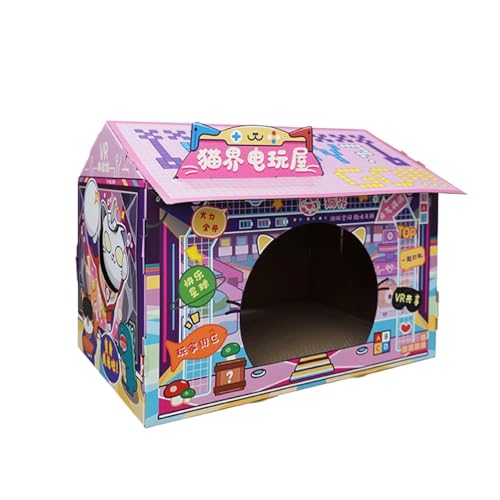 カフェ猫爪とぎ商店街耐摩耗防爪とぎ段ボール猫の巣猫おもちゃ猫の家スタイリングハウスアイスハウス (ゲームルーム)