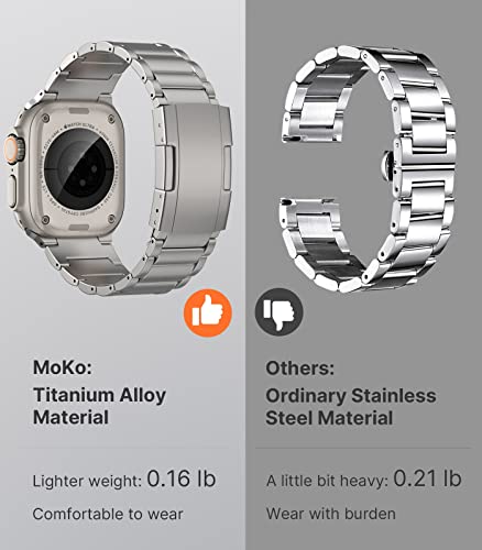 MoKo Upgraded Titanium Watch Band, Compatible with Apple Watch Ultra 3/ Ultra 49mm - Image 3