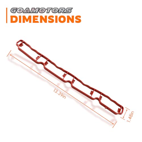 Image of GoaMotors 06F129717D Intake Manifold Gasket Compatible with Audi A3 A4 A5 A6 Quattro Compatible with Volkswagen Tiguan Jetta Eos Beetle Passat Golf R