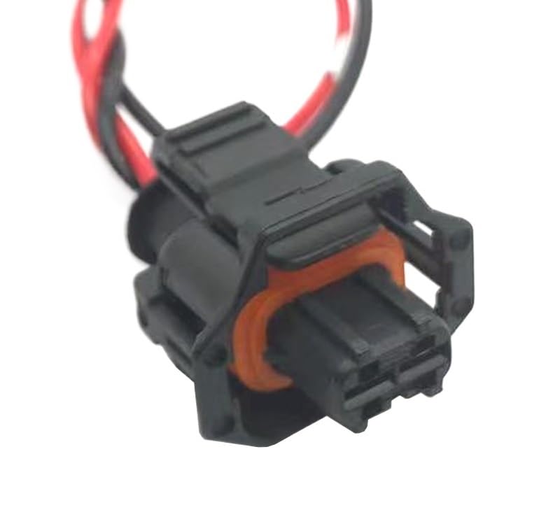 Cars Connectors 2 Pin Automotive Plug Fuel Common Rail Injector Crankshaft Wire Harness for with Wire 1928403698(Male-02,20 Sets)