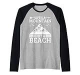 divertente montagna detto umoristico scalatore escursionismo montagne maglia con maniche raglan