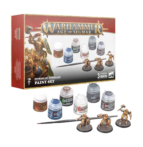 Games Workshop - Warhammer - Age of Sigmar - Stormcast Eternals + Set di vernice (2024 3a edizione)