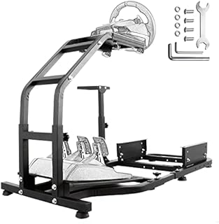 Hottoby Racing Simulator Cockpit Pro Support with V2 Stand Up Steering Driving Wheel Stand Fit for G29, G27 and G25 Without Wheel, Pedals and Seat