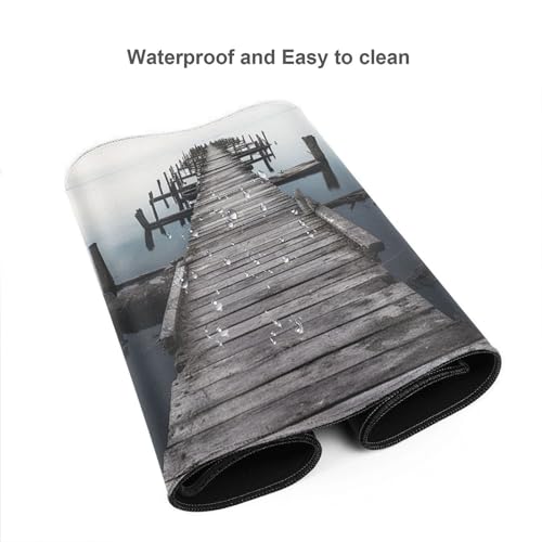 Tapis de souris pour clavier avec base caoutchouc antidérapant - 6