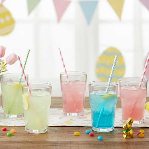 100 pitillos de papel desechables amarillos para fiesta miniatura 4