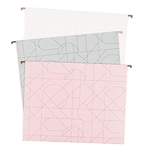 U Brands Hanging File Folders, Modern + Pretty, 6 Count