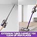 Quick Release Extension Wand Compatible for Dyson V8 V11 V10 V15 V7 Stick Vacuum Cleaners,Tube Vacuum Attachment Vacuums Attachment Pipe for Dyson Vacuums Attachment Extension Tube 74cm (Purple)