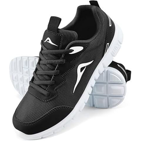 Ablanczoom Sneakers for Women Walking Shoes: Comfortable Breathable Mesh Tennis Sneaker Casual Lightweight Non Slip Athletic Shoe Black Cover