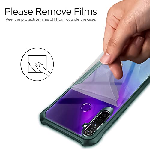 Image of WOW IMAGINE Shock Proof Clear Protective Back Case for Samsung Galaxy S22 Ultra 5G - AirEDGE Technology | 360 Degree Camera Protection | Transparent Hybrid Back Case Mobile Cover - Green