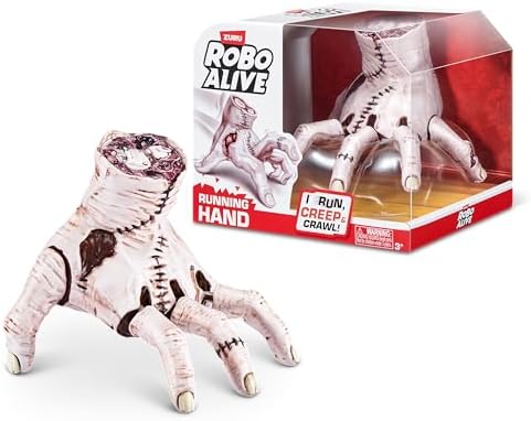 ROBO ALIVE Horror Running Hand von ZURU | Laeuft, schleicht & kriecht, realistisches Detaildesign, unheimliches Roboter-Streich-Spielzeug, Batterien inklusive